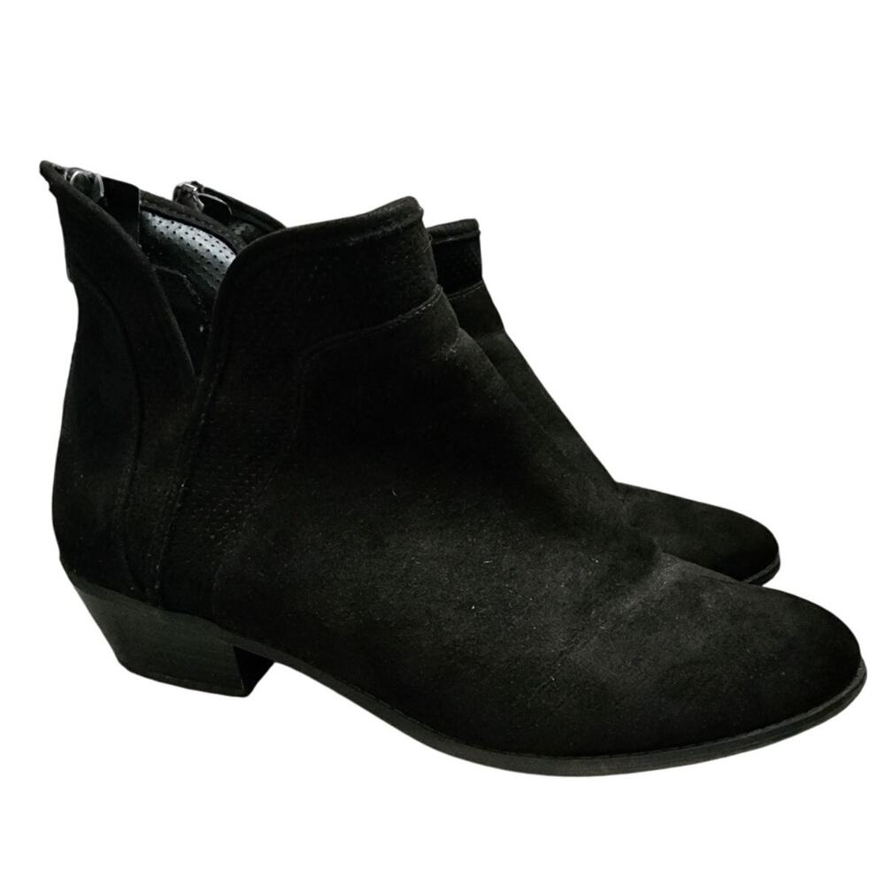 Torrid Black Suede-Like Booties, Size 11